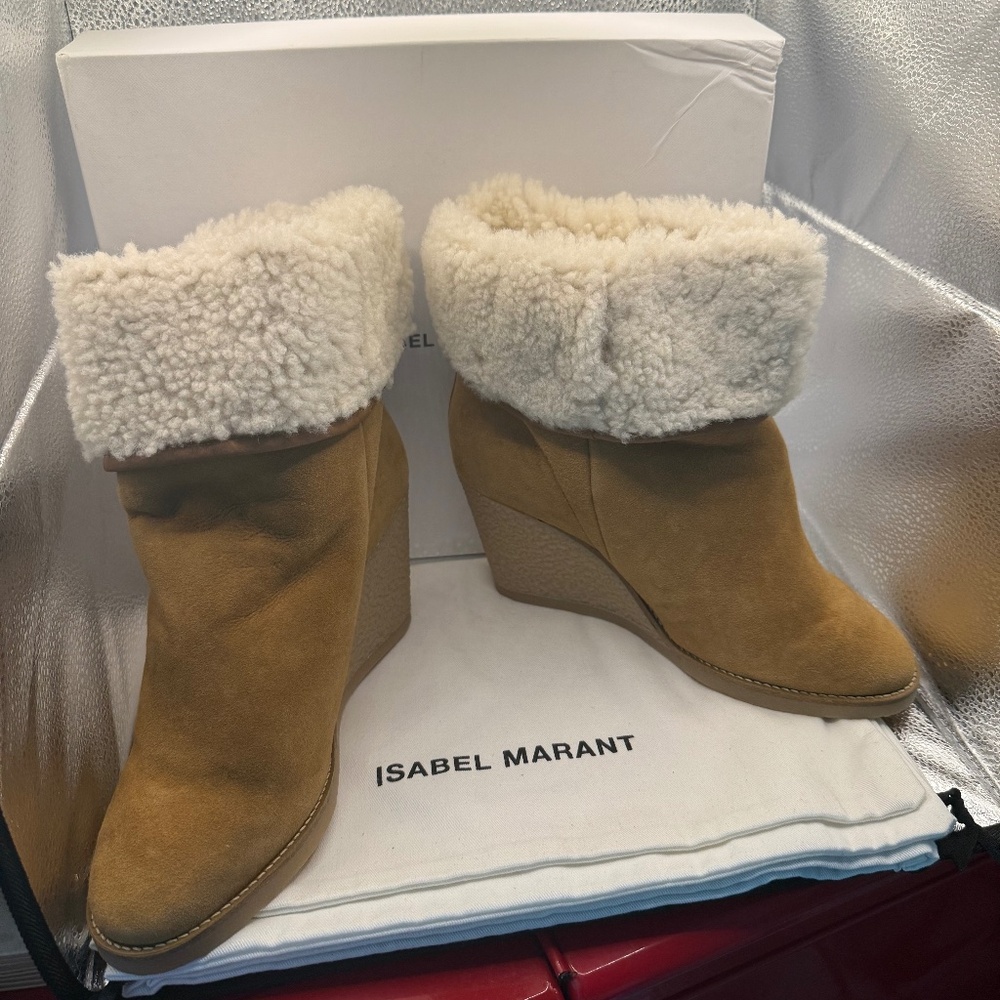 Isabel Marant Shearling Wedge